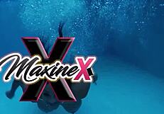 Slutty asian secretary maxine x fucks herself on desk