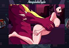 dominates seris in rough doggystyle game