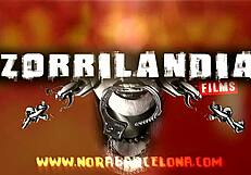 the blonde teen bathes in the shower, giving blowjob and licking