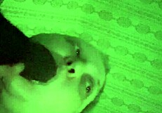 experiencing an intense deepthroat session