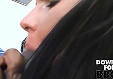 Down for BBC? Lola's hairy muffin loves BBC anal