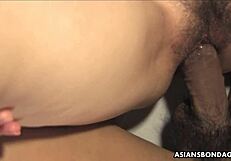 Hey, that kinky brunette runa kanzaki is sucking dick like a pro in deepthroat bondage