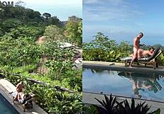 Outdoor Public Sex with Facial and Angles