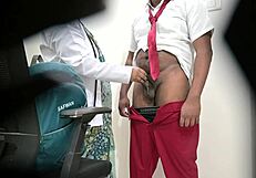 is it fair for woman to check school boy's dick in public hospital?