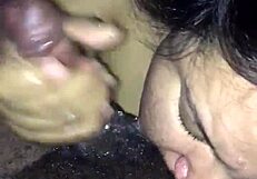 Nasty BBW Sucks Big Black Cock Freakily