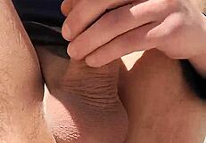 Outdoor Masturbation Risking New Neighbors' Sight