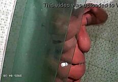 Hidden Camera Catches Chubby Stepmom in Lingerie