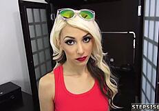 Redhead Teen Fucks Machine Suspended as Step Sis