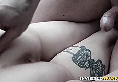 Who pulled over this euro babe and fisted her in the public truck on the street?