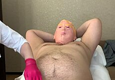 intimate waxing session with donald t