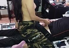 My stepfather fucks me good before I go to university