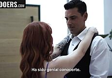 Stepdaughter begs for facial cum in taboo roleplay