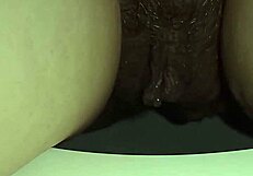 A pregnant woman finds herself in a public toilet outdoors