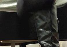 yuki boot and foot worship, licking and humiliating the slave?