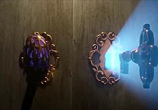 Joyfulsin's ebony quickie with big black cock in doggystyle anal and blowjob double fucking