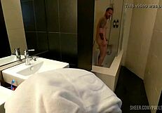 Real orgasms for marina gold in reverse pov shower