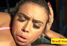 Babi's Wild Boat Anal Fucking With Black Cock!