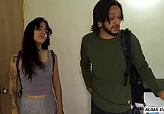 A young woman shares a bed with her stepfather before getting caught