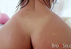 Latina stepsisters unleash intense moves on alina belle