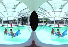 Intense anal foursome with big tits!