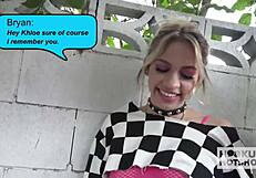 horny supermodel khloe kapri sucks bryan gozzlings big cock