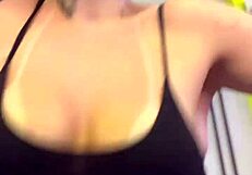 Residents Watch Wet Pussy And Hard Nipples In Building Gym