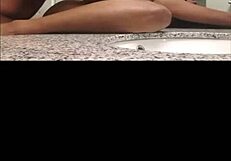 Doggystyle fucking my babymama, bent over with big black cock deep inside