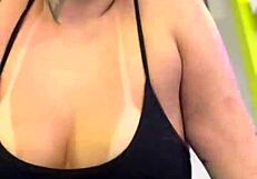 Residents Watch Wet Pussy And Hard Nipples In Building Gym