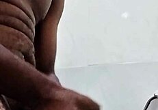 My girlfriend wasn't around, so I decided to HELP MYSELF in the bathroom with huge toys.