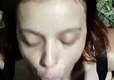 hungry girl sucks uber driver cock