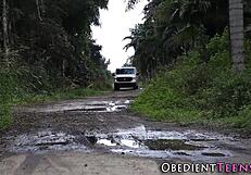 Tied Up Teen's Pussy Gets Raided Hard