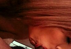 Thot tranny intensely deepthroats massive black cock