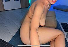 Big cock pounding tiny ass in hardcore webcam session