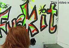 She Only Wanted to Go to the Bathroom But Ended Up Sucking Big White Cock