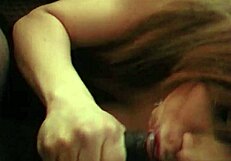 Thot tranny intensely deepthroats massive black cock