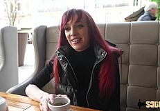 Luna Belle Redhead Takes Two Cocks For Fucking