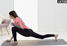 Ariana Shine's Tight Pussy Penetrated Post-Yoga