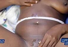 Amateur Ebony Milf Begs For Bills Paid. Shaved Pussy Ready For Cum In Missionary Sex.