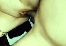 does this milf dance striptease with masturbation before big dick fills her tight holes?