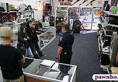 two women tried to steal and got banged hard by pawn dude