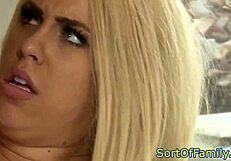 Booty stepsister sucks black stepbro's cock in taboo reality