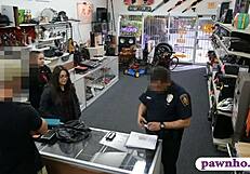 two women tried to steal and got banged hard by pawn dude