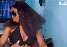 After I showed her my cock in the dorm, she got wet.