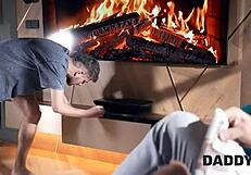 daddy4k horny teen with perfect natural body cheats on her bf in their bedroom