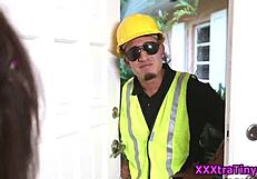 Petite Booty Teen Gets Railed Hard with Monster Cock Outdoors