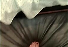 brunette gets anal fucked by guy in feminine clothes