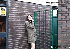 Brummie Babe Pissing In Public