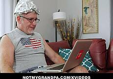 Big Tits Teen 18+ Wife Jackie Hoffs Pussy Fucked By Grumpy Old Man