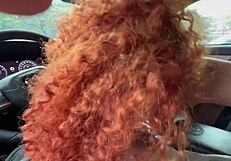 i fucked the redhead latina trainer after our workout in the outdoor parking lot