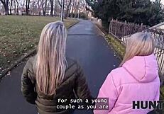 hunt4k lesbian fucks her landlord